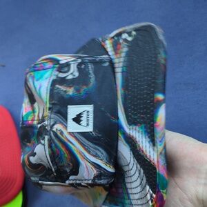 Burton Black and Multicolor Swirl Cap